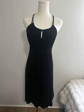 Elegant Black Knee Length Dress